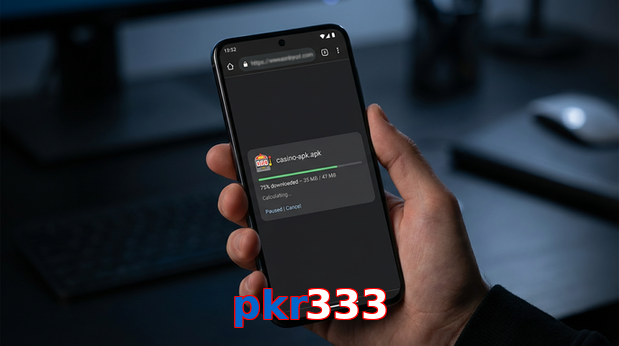 Main screen of Pkr333 apk page for PK players