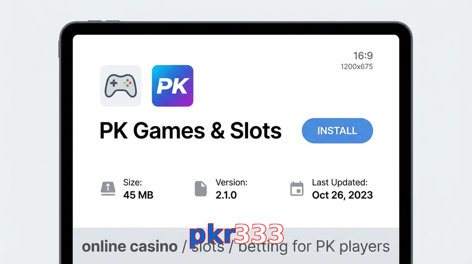 Game list for Pkr333 gameapk section
